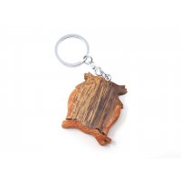 Schlüsselanhänger aus Holz - Eule